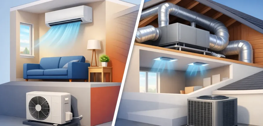 Ductless Mini Split vs Central Air