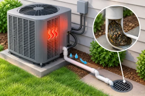 Can a Clogged Drain Damage HVAC Equipment?