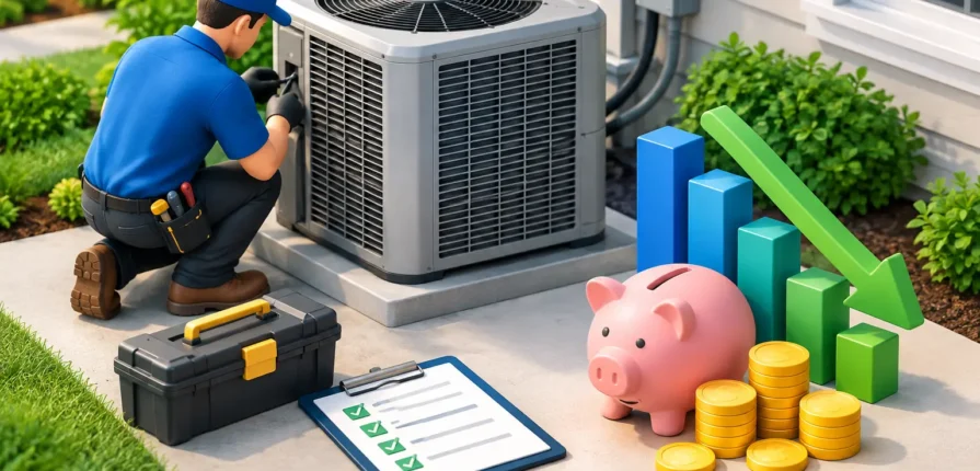 HVAC Maintenance Plan Savings Example With Real Costs